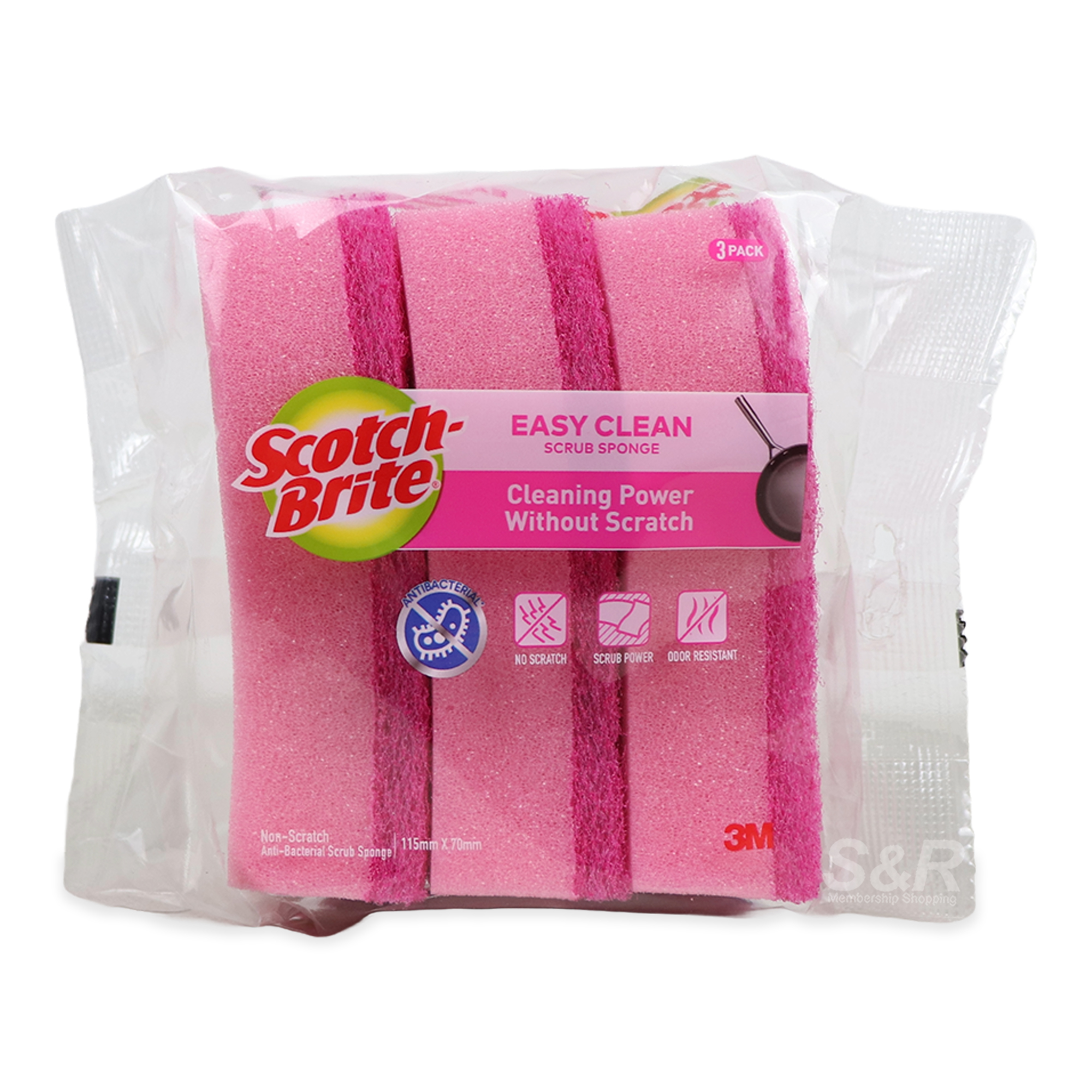 Scotch-Brite Easy Clean Scrubs 3pcs Scotch-Brite Easy Clean Scrubs 3pcs